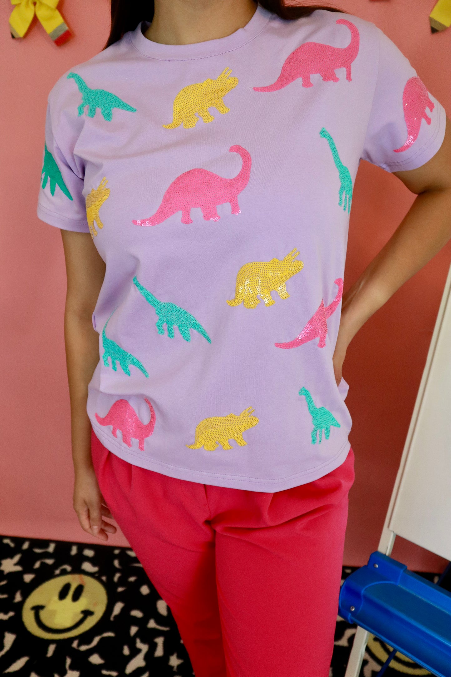 Sequin Dinosaur Top