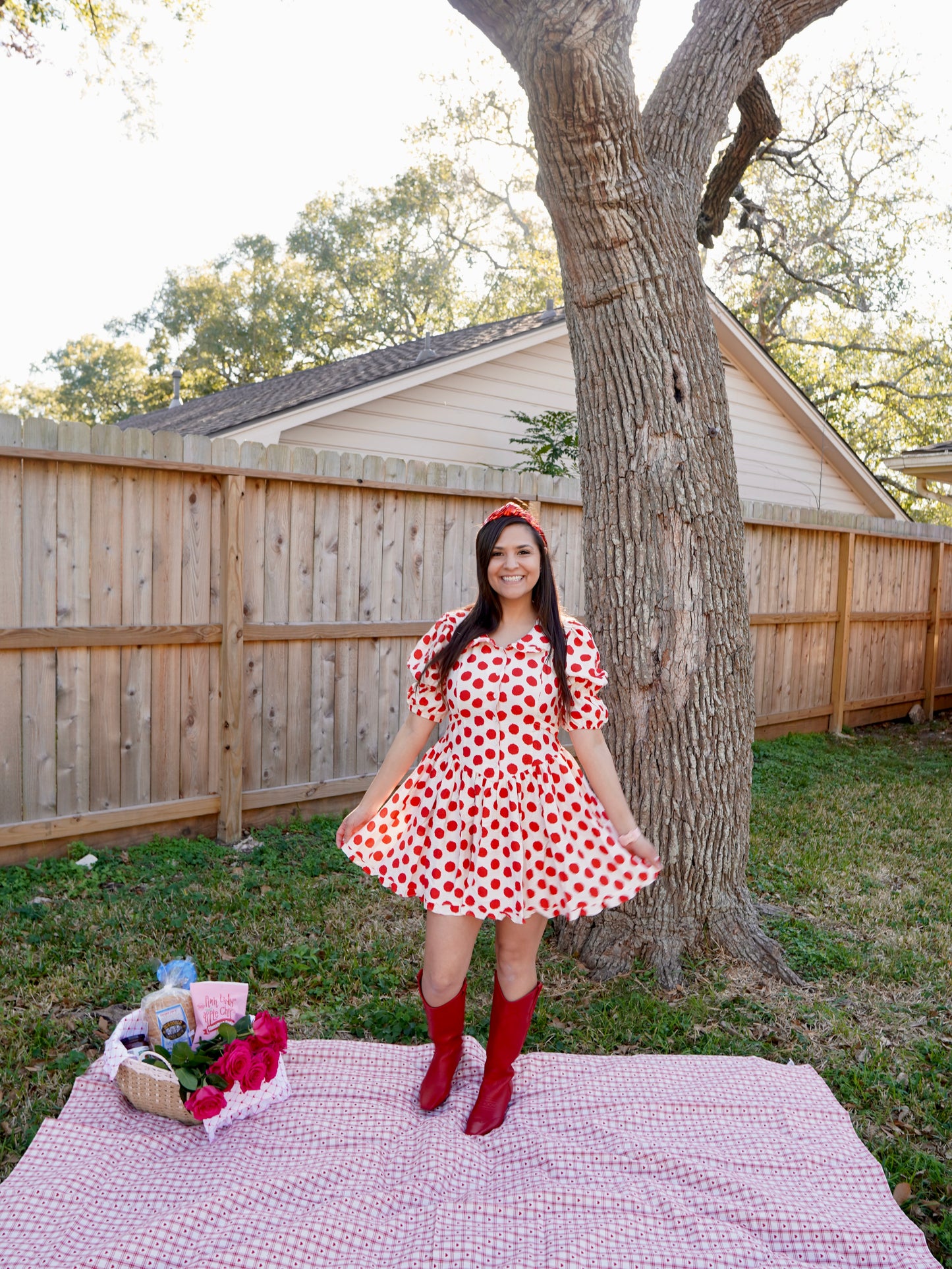 Polka Dot Peter Pan Collared Dress