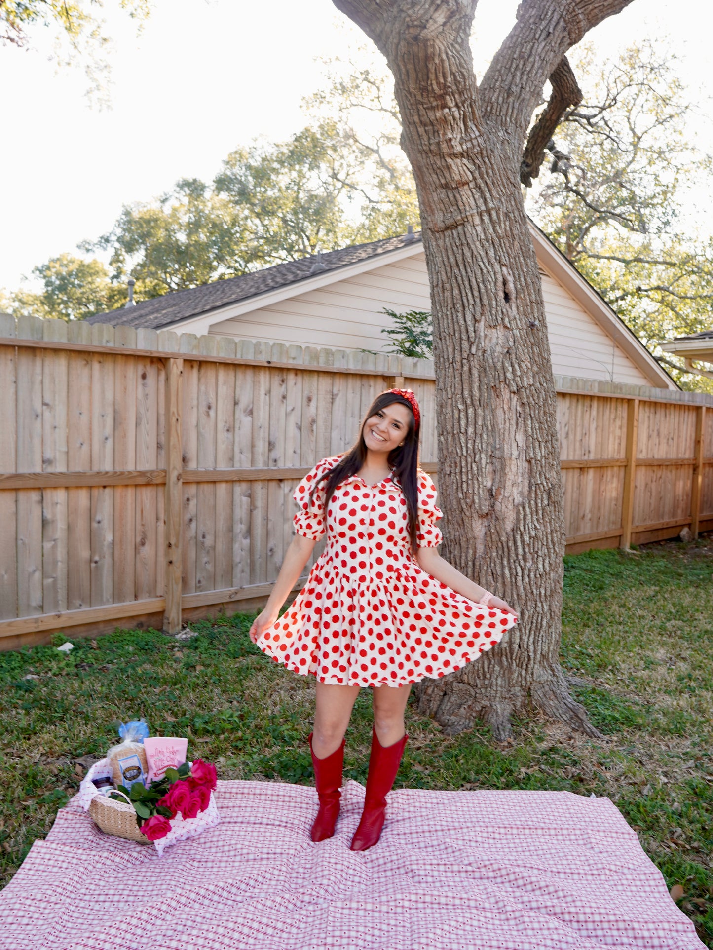 Polka Dot Peter Pan Collared Dress