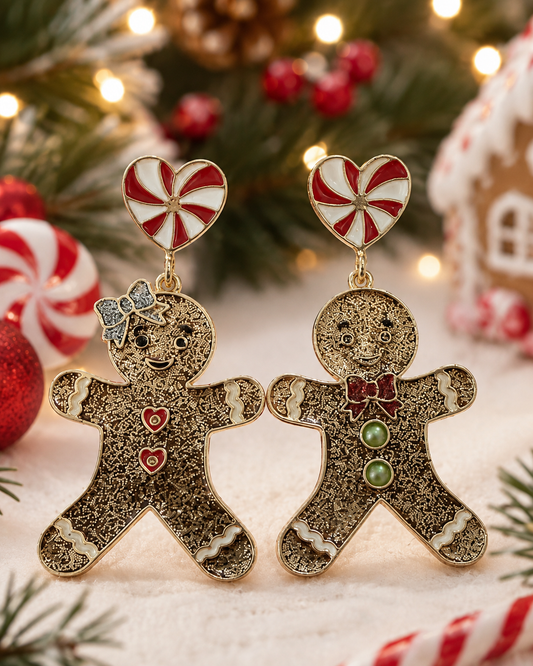 Gingerbread Cookie Earrings