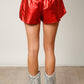 Red Metallic Skort