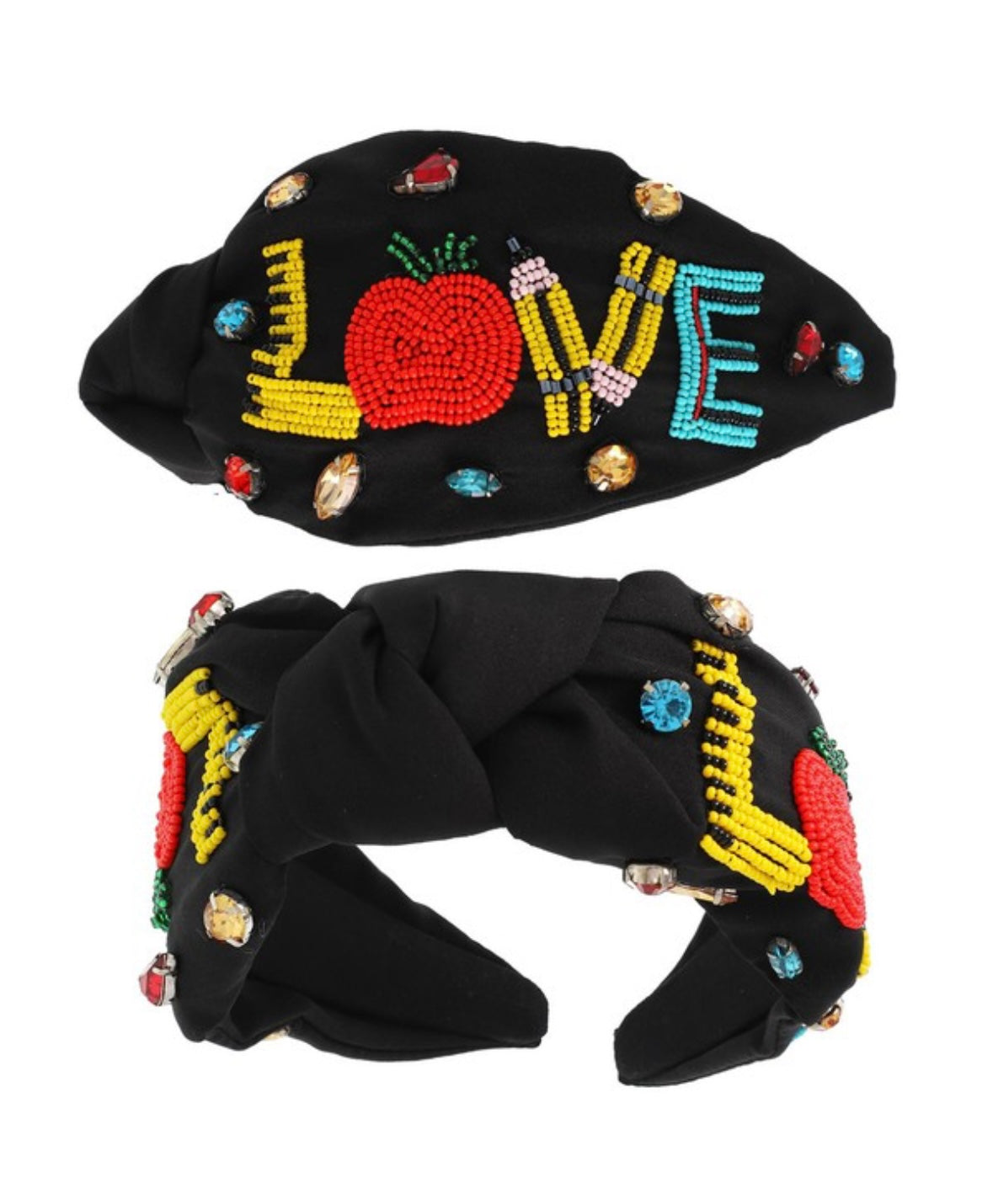 Beaded LOVE Teacher Supply Headband