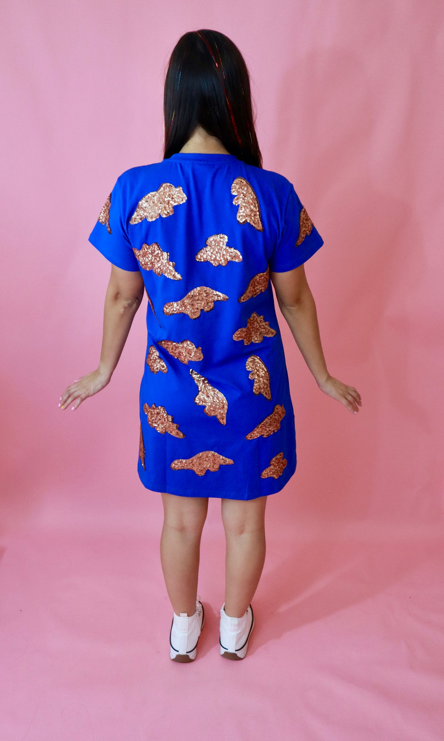 Sequin Dinosaur Nugget Dress