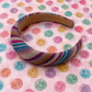 Striped Rhinestone Headband