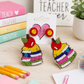 Beaded Stack of Books Earrings