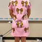 *PREORDER* Pink Pencil Bow Dress
