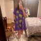Purple Cactus Sequin Cactus Patch Dress