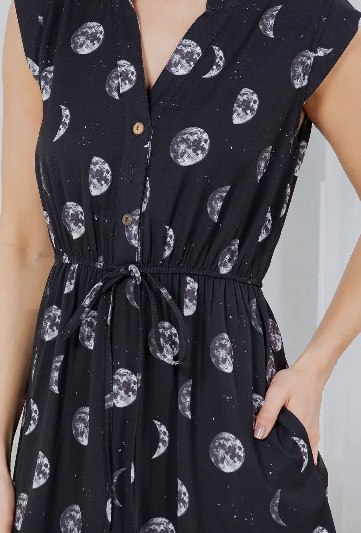 All Over Moon Dress