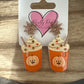 Glitter Pumpkin Spice Earrings