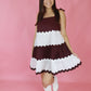 Maroon and White Ric Rac Dress