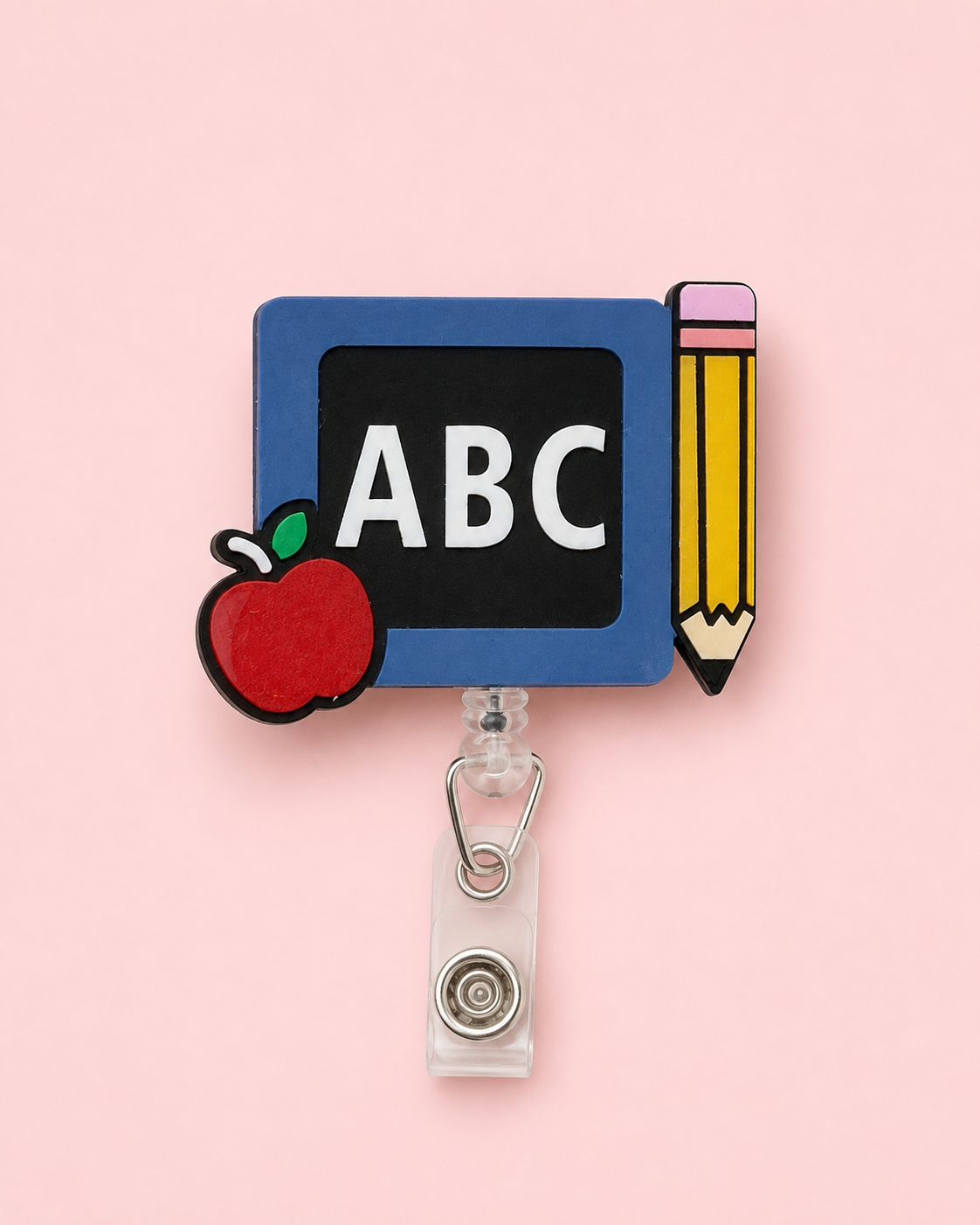 Blue Chalkboard Badge Reel