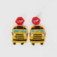 Beaded Front Bus Earrings