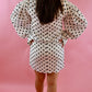 White and Black Polka Dot Dress