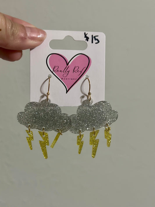 Glitter Thunderstorm Earrings