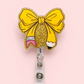 Pencil Bow Badge Reel