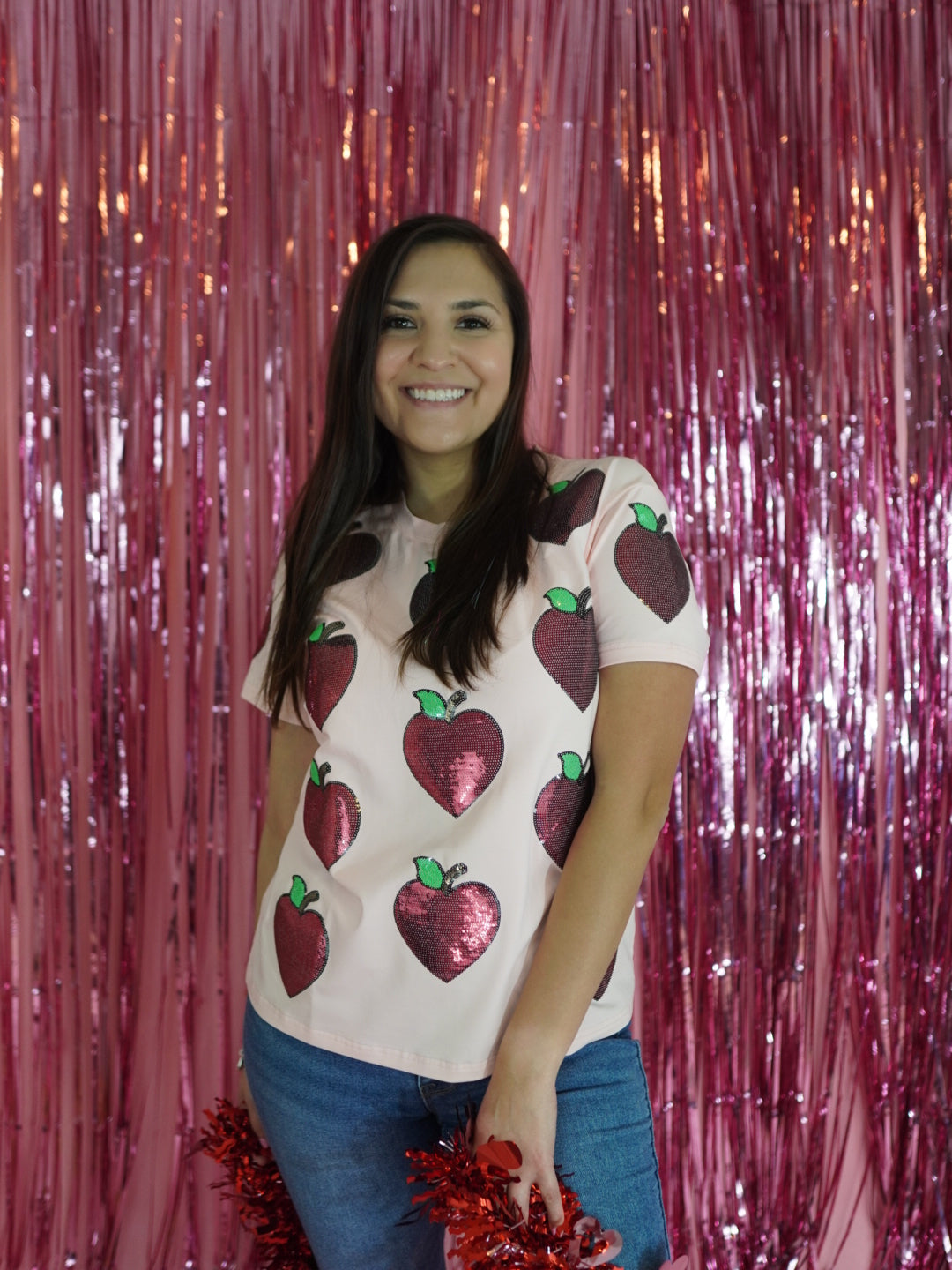 Teaching is A Work of Heart Sequin Shirt