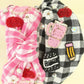 Plaid Teacher Beaded Icon Headband