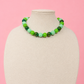 Green Iridescent Bead Necklace