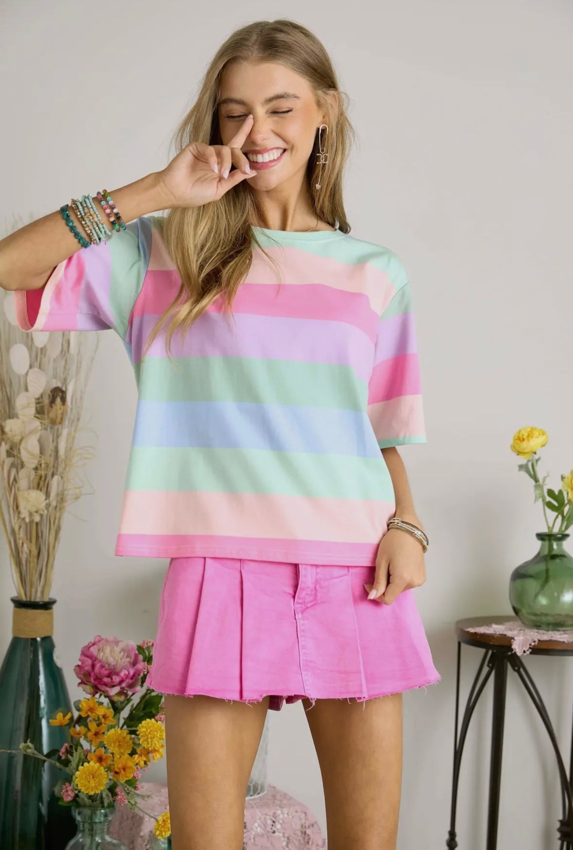 Pastel Striped Tee