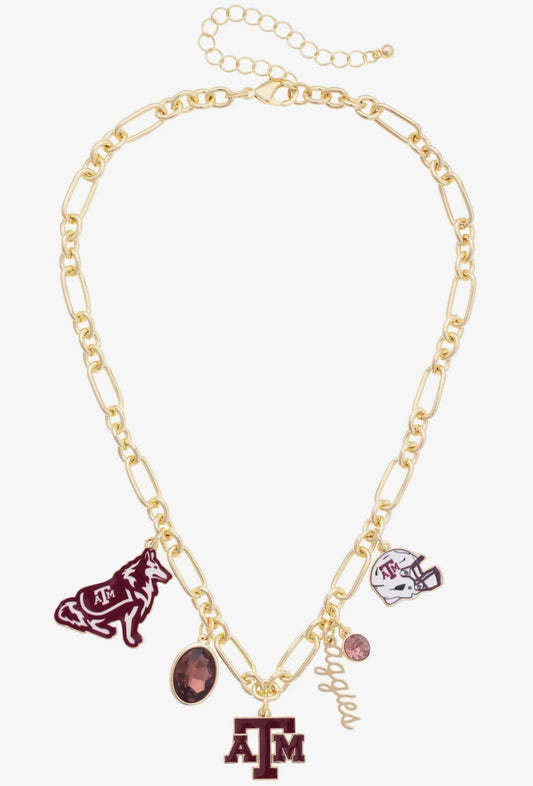 Texas A&M Gameday Charm Necklace