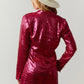 Pink Sequin Blazer Dress