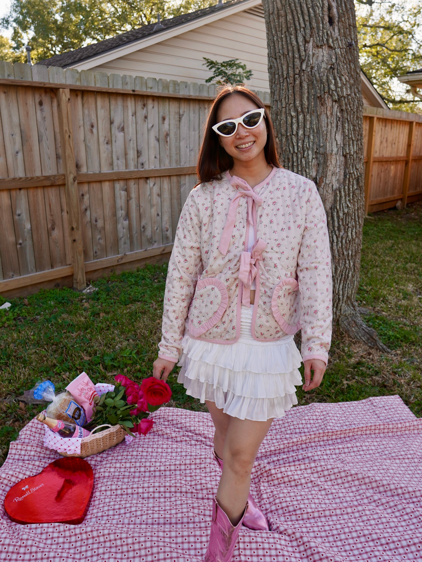 Pink Coquette Quilted Jacket