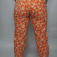 Orange Floral Pants