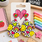 Smiley Colorful Teardrop Earrings