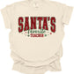 FAUX Glitter Santa’s Favorite Teacher Tshirt