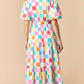 Multi Colored Checkered Dress
