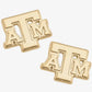 Texas A&M 24K Gold Plated Studs