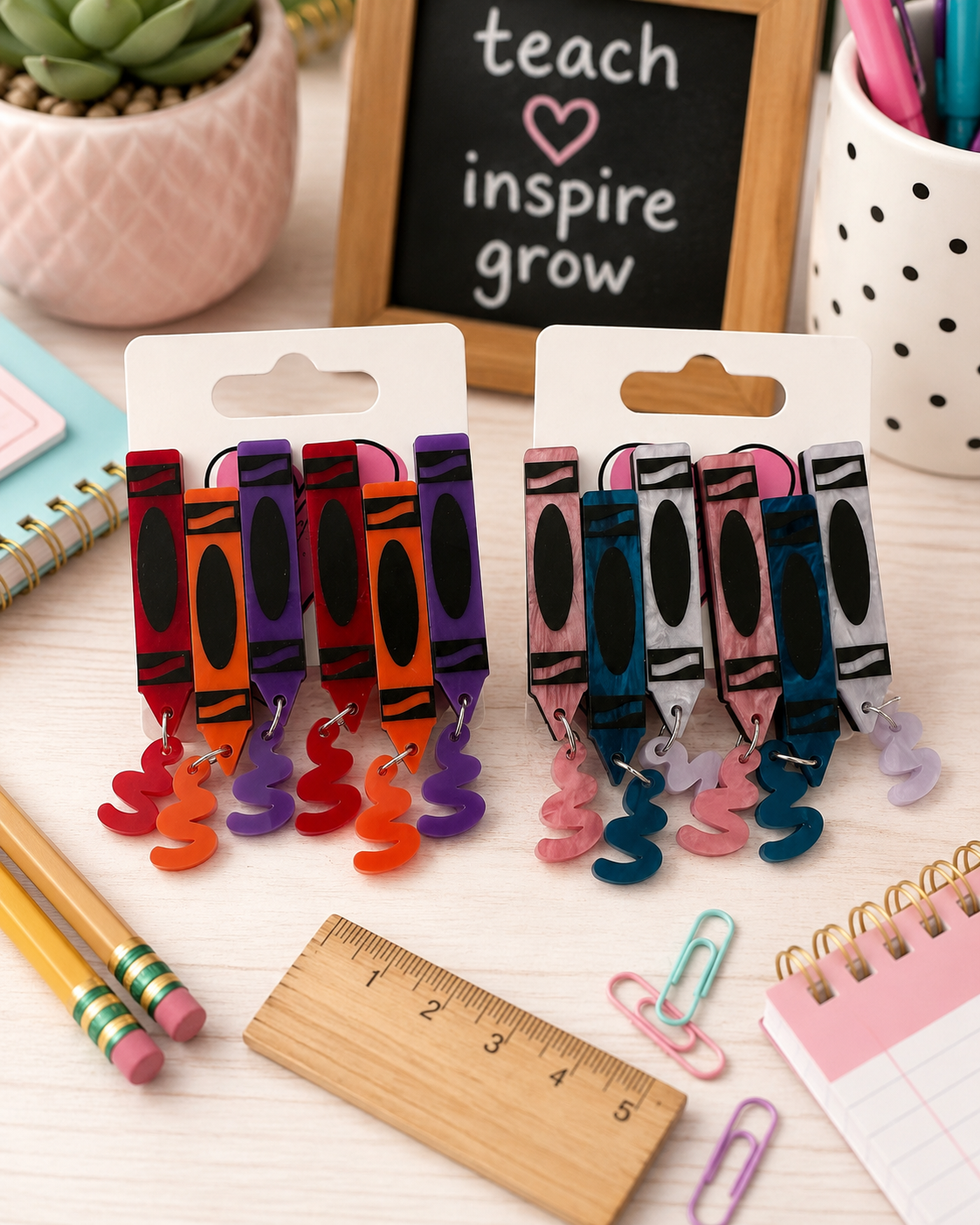 Crayon Scribble Earrings