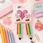 Multi-Color Pencil Earrings
