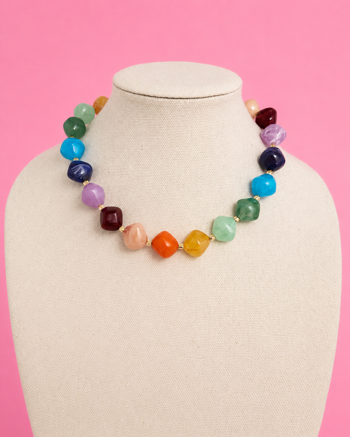 Rainbow Gem Necklace