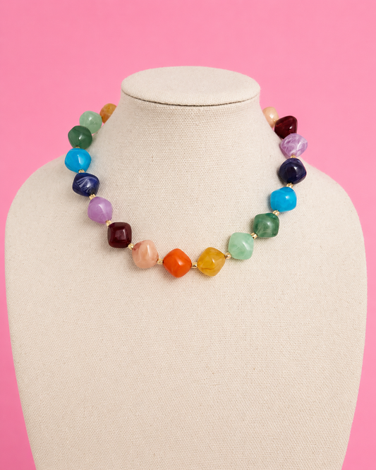 Rainbow Gem Necklace