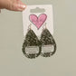 Composition Book Teardrop Earrings