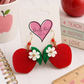 Apple with Flower Earrings