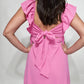 Pink Bow Back Dress