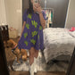 Purple Cactus Sequin Cactus Patch Dress