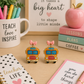 Pink Coquette School Bus Earrings