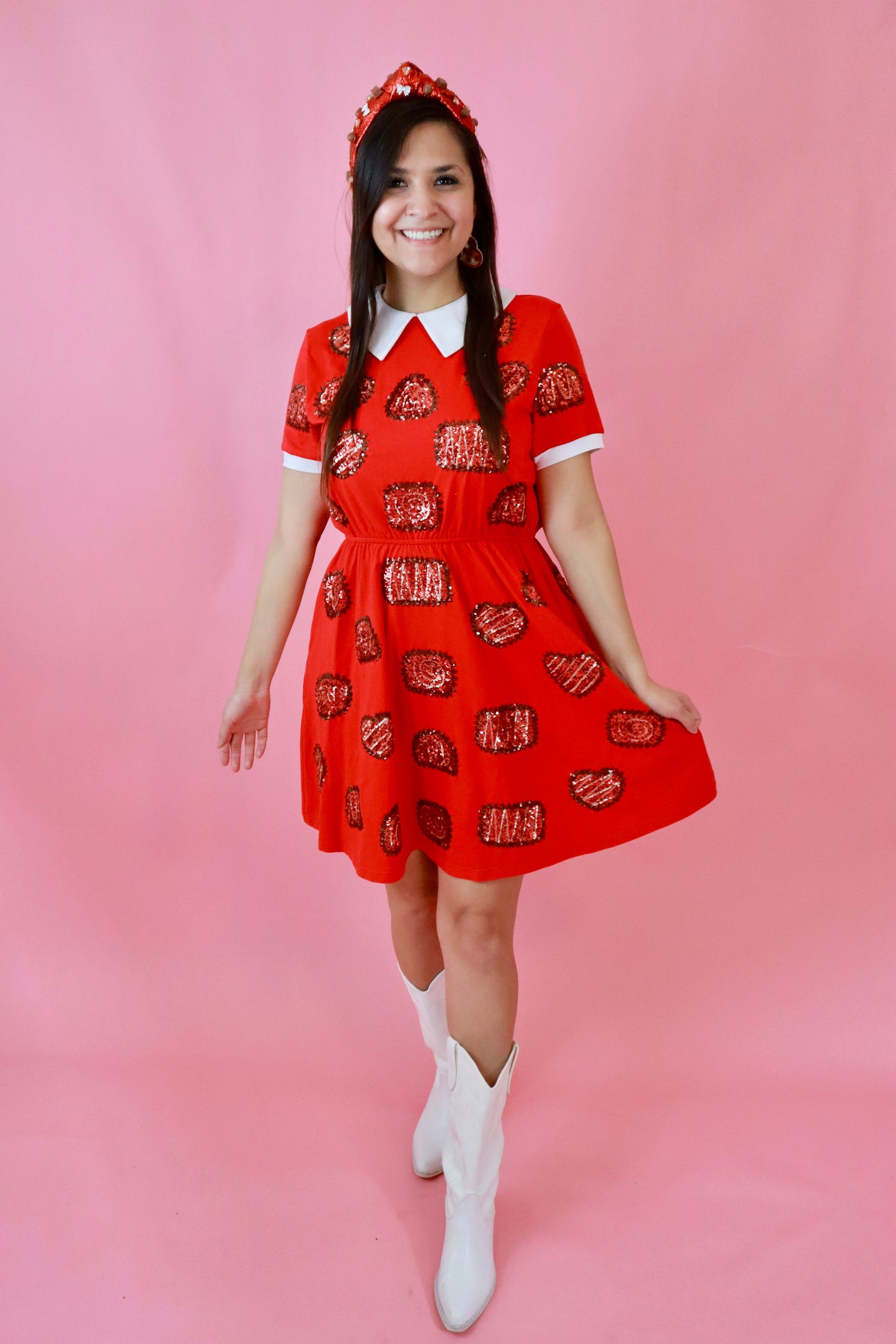 Sequin Box of Chocolates Dress