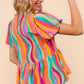 Multi Color Bow Tie Top