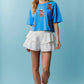 Sequin Bear Patriotic Top