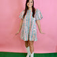 Multi Color Bow Print Dress