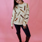 Sequin MultiColor Crayon Mock Neck Sweatshirt
