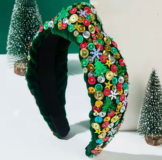 Sequin Christmas Headband