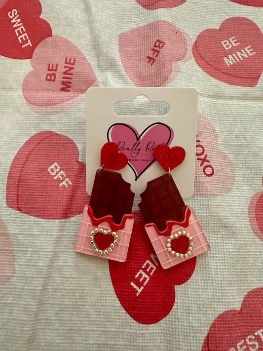 Chocolate Bar Earrings