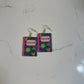 Groovy Teacher Composition Book Earrings