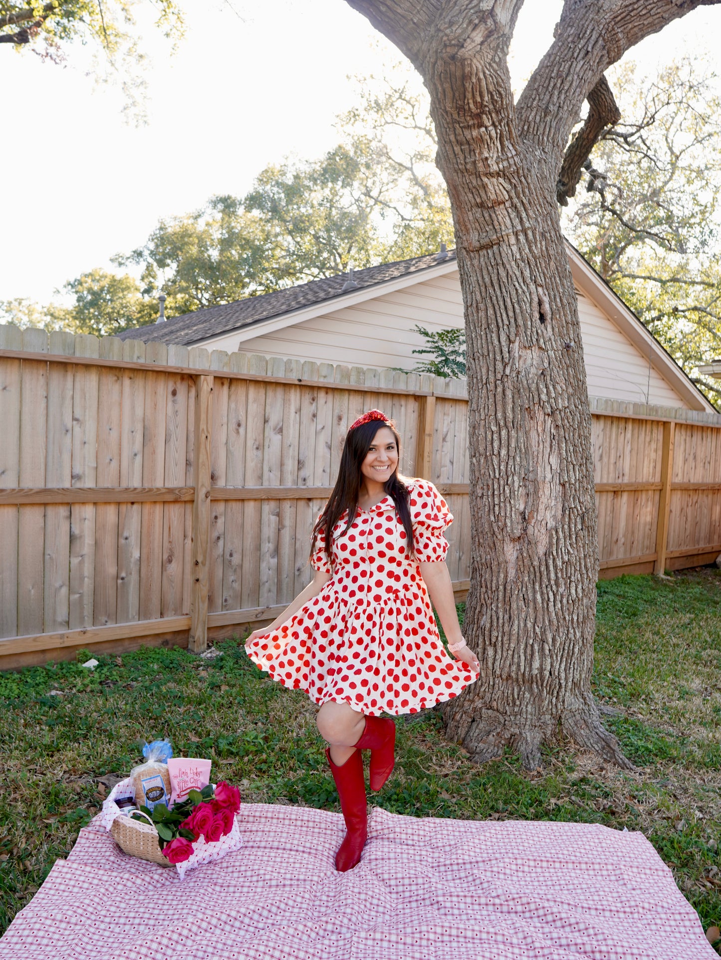 Polka Dot Peter Pan Collared Dress