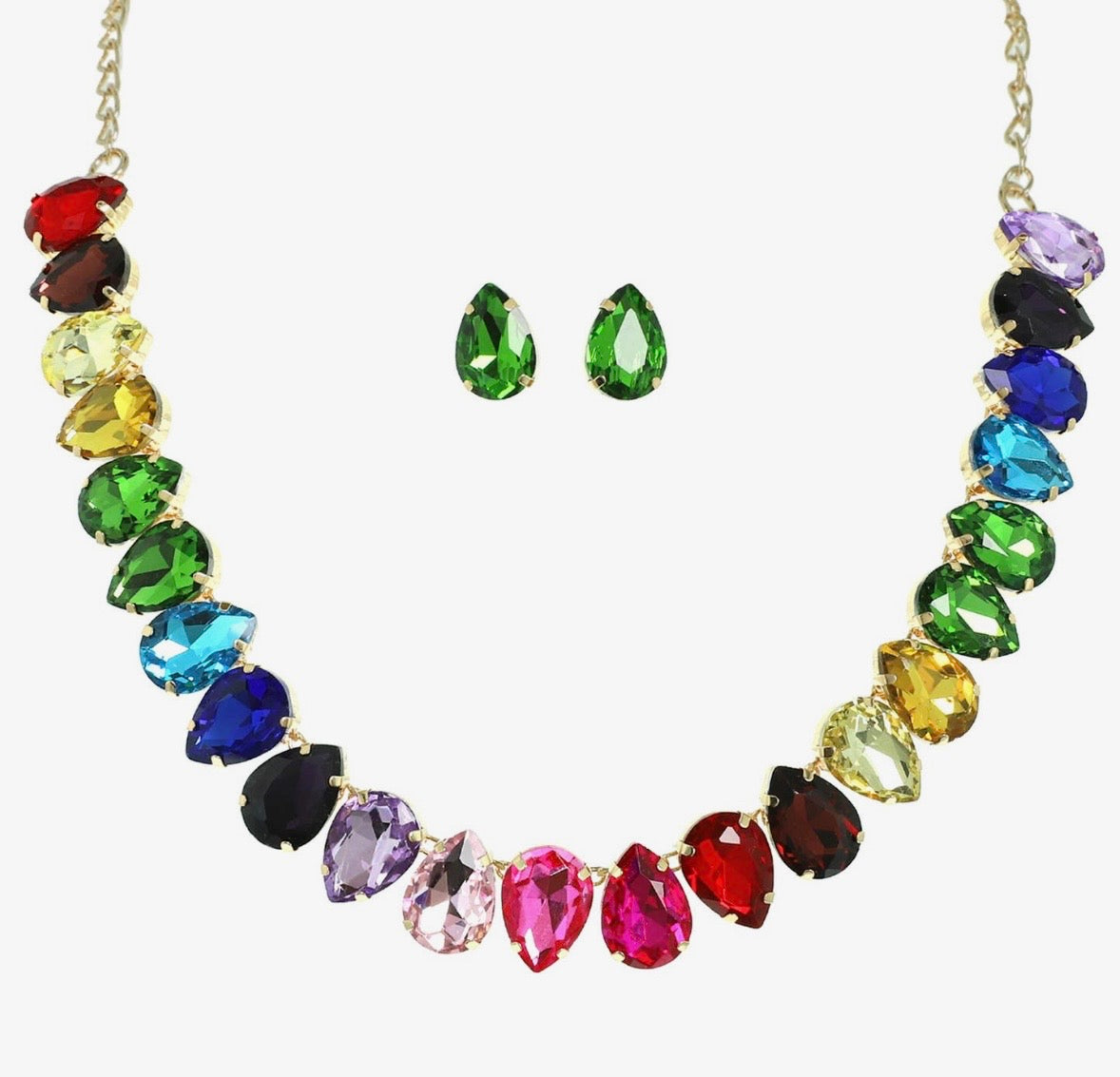 Rainbow Gemstone Necklace
